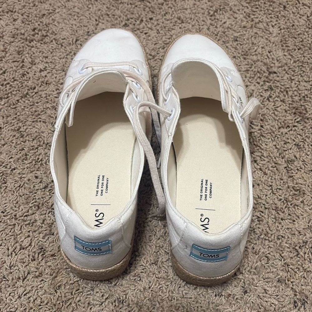 Tom’s espadrille platforms